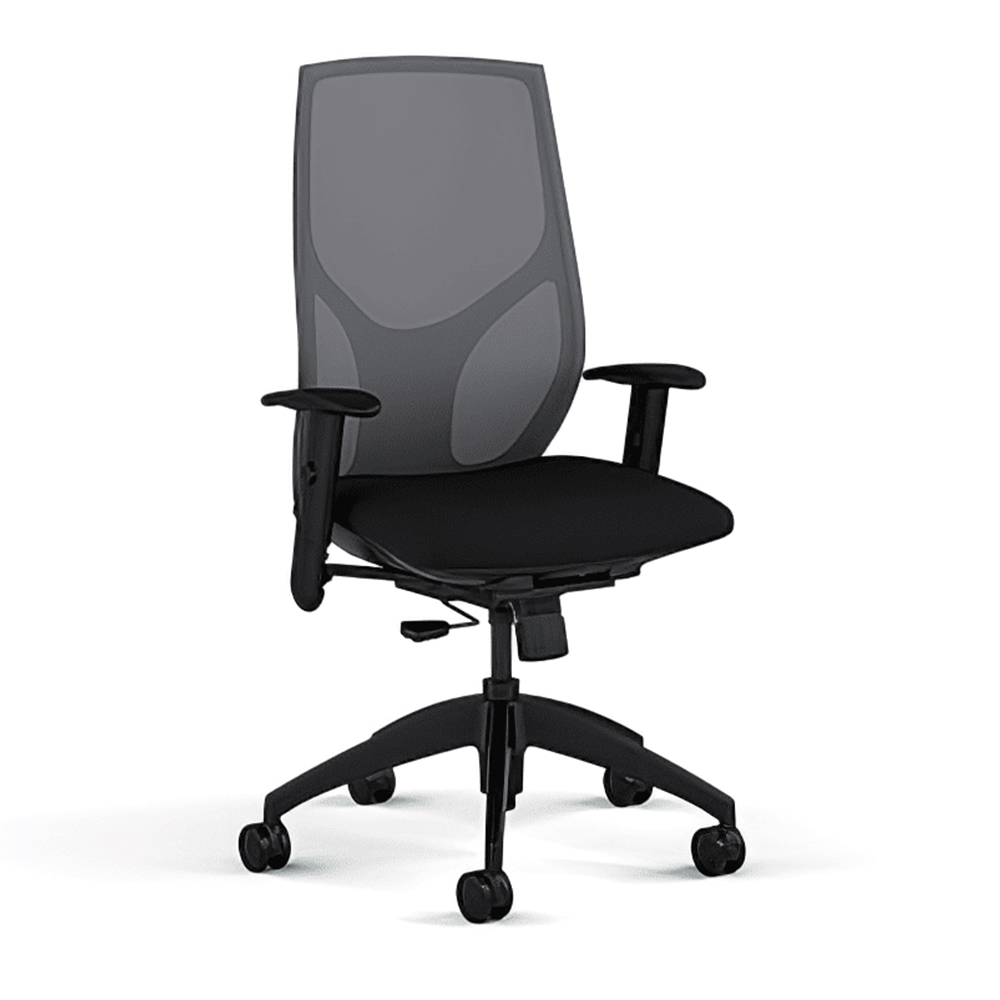 Кресло @NCE модели @146 от компании 9to5 Seating черного цвета