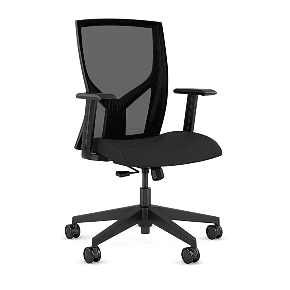 Кресло @NCE модели @205 от компании 9to5 Seating черного цвета