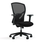 Кресло @NCE модели @216 от компании 9to5 Seating черного цвета