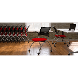 Стул Bella модели 1310 от компании 9to5 Seating оранжевого цвета