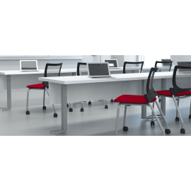 Стул Bella модели 1310 от компании 9to5 Seating оранжевого цвета