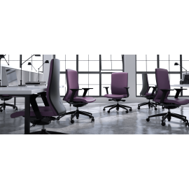 Кресло Core модели 2260 от компании 9to5 Seating черно-желтого цвета