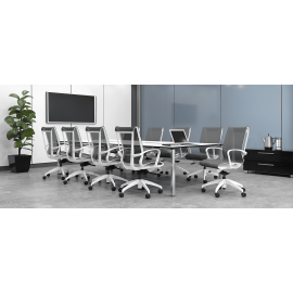 Кресло Cydia модели 3310 MESH от компании 9to5 Seating белого цвета