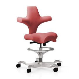 Офісне крісло HÅG Capisco 8126 від 9to5 Seating рожевого кольору