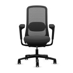 Крісло HÅG SoFi моделі @750 від компанії 9to5 Seating чорного кольору