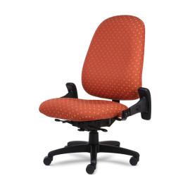 Кресло Logic Plus модели 1790 от компании 9to5 Seating оранжевого цвета