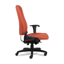 Кресло Logic Plus модели 1790 от компании 9to5 Seating оранжевого цвета