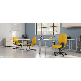 Кресло Logic модели 1725 от компании 9to5 Seating черного цвета