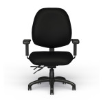 Кресло Logic модели 1725 от компании 9to5 Seating черного цвета