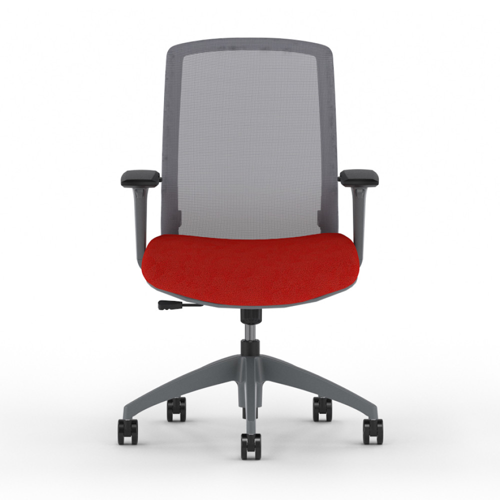 Кресло Neo Lite модели 3150 от компании 9to5 Seating красного цвета