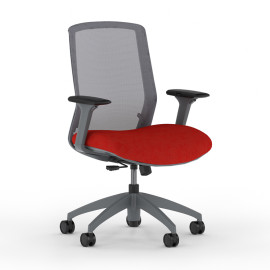 Кресло Neo Lite модели 3150 от компании 9to5 Seating красного цвета