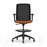 Кресло Neo модели 3160 CY30 от компании 9to5 Seating оранжевого цвета