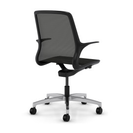 Крісло Omnia моделі 2860 від компанії 9to5 Seating чорного кольору.