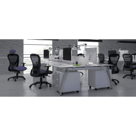 Кресло Strata Lite модели 1545 от компании 9to5 Seating фиолетового цвета