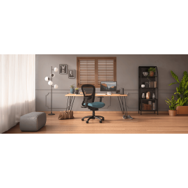 Кресло Strata модели 1560 от компании 9to5 Seating черного цвета