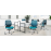 Офисное кресло Tori 3560 от 9to5 Seating синего цвета