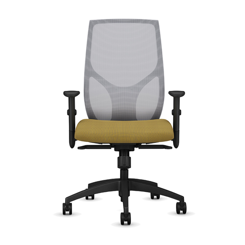 Кресло Vault модели 1460 от компании 9to5 Seating желтого цвета