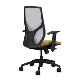 Кресло Vault модели 1460 от компании 9to5 Seating желтого цвета