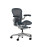 Офисное кресло Herman Miller Aeron, размер A, синее сиденье и спинка, основание из полированного алюминия с резиновыми роликами | Офисное кресло