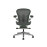 Офисное кресло Herman Miller Aeron, размер A, зеленое сиденье и спинка, основание из полированного алюминия с полиамидными роликами | Рабочие места