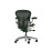 Офисное кресло Herman Miller Aeron, размер A, зеленое сиденье и спинка, основание из полированного алюминия с полиамидными роликами | Рабочие места