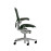 Офисное кресло Herman Miller Aeron, размер C, зеленое сиденье и спинка, основание из полированного алюминия с полиамидными роликами | Для работы за столом