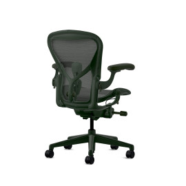 Офисное кресло Herman Miller Aeron, размер B, цвет зеленый, стальное основание с полиамидными роликами | Офисные кресла