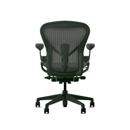 Офисное кресло Herman Miller Aeron, размер B, цвет зеленый, стальное основание с полиамидными роликами | Офисные кресла