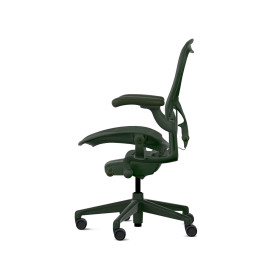 Herman Miller Aeron - Офісне крісло, розмір C, колір зелений, сталева основа з поліамідними колесами | Робоче середовище
