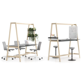 Многофункциональный стол NOVA Wood Multipurpose от компании Narbutas цвета песчаного ясеня с размерами 152х90х190 cm