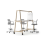 Многофункциональный стол NOVA Wood Multipurpose от компании Narbutas цвета песчаного ясеня с размерами 152х90х190 cm