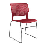Многофункциональный стул для кратковременной работы Orbix от SitOnIt красного цвета