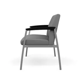 Боковое и гостевое место для сидения Kindl 42" Bariatric от SitOnIt, материал спинки и сидения - ткань серого цвета, каркас цвета серебряного металлика