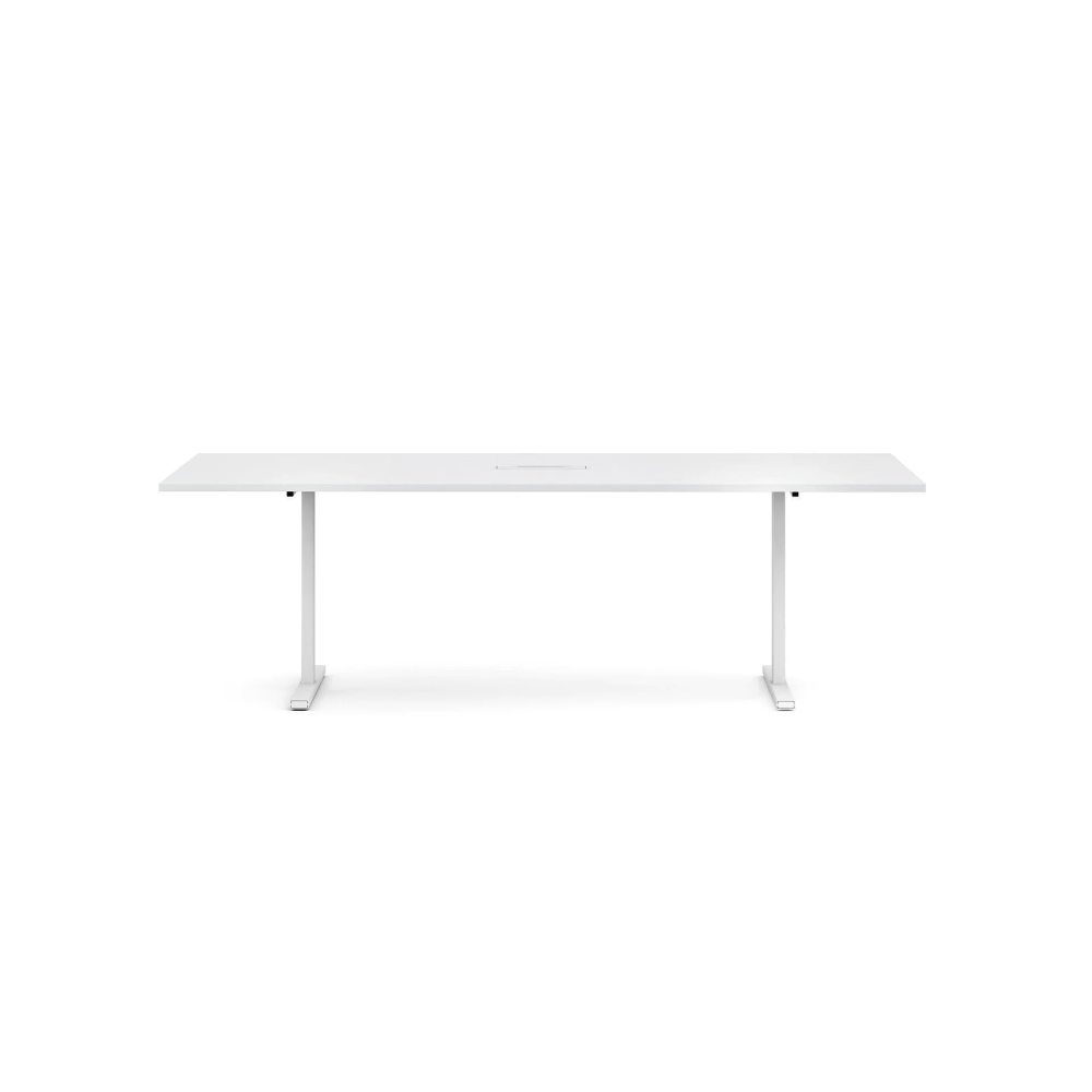 Стол для совещаний T-EASY от компании Narbutas белого цвета с размерами 240х120х75 cm