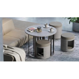 Журнальный столик ZooZoo от компании Narbutas кофейного цвета с размерами 120х90х69 cm
