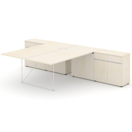 Офисный стол на металлических ножках, стиль лофт, Air Desk, Narbutas