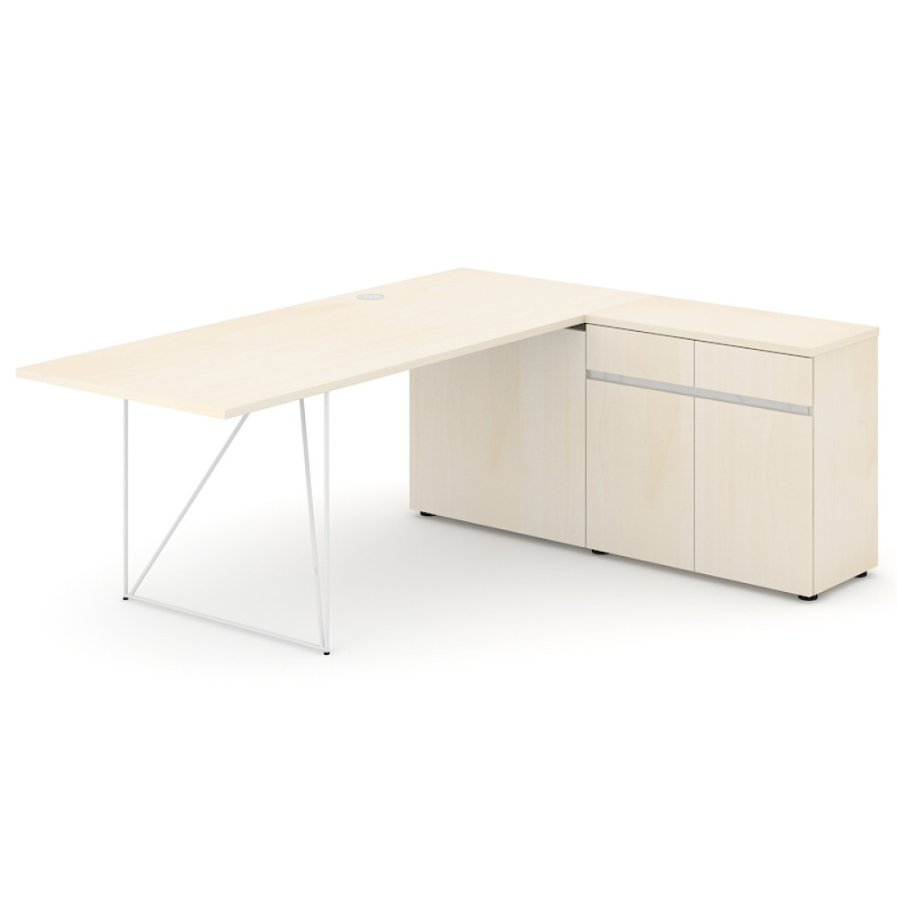 Офисный стол на металлических ножках, стиль лофт, Air Desk, Narbutas